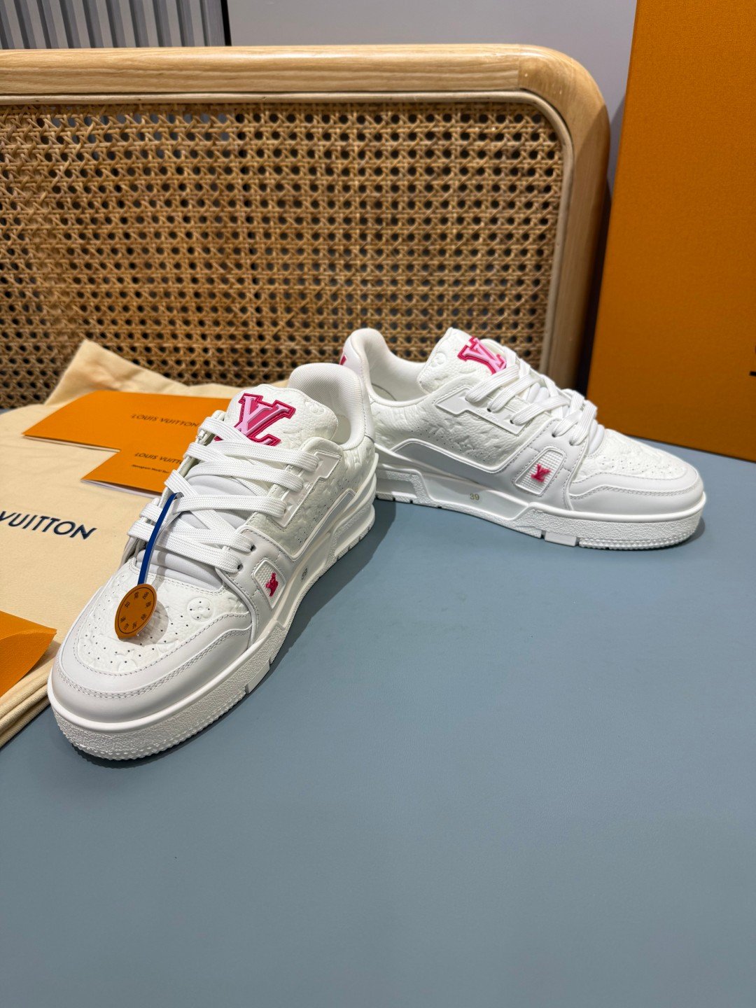 Sneakers Trainer 'Blanc Rose Fuchsia' — vue 24
