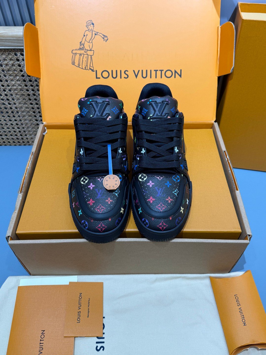 Sneakers Trainer 'Noir Multicolore' — vue 5