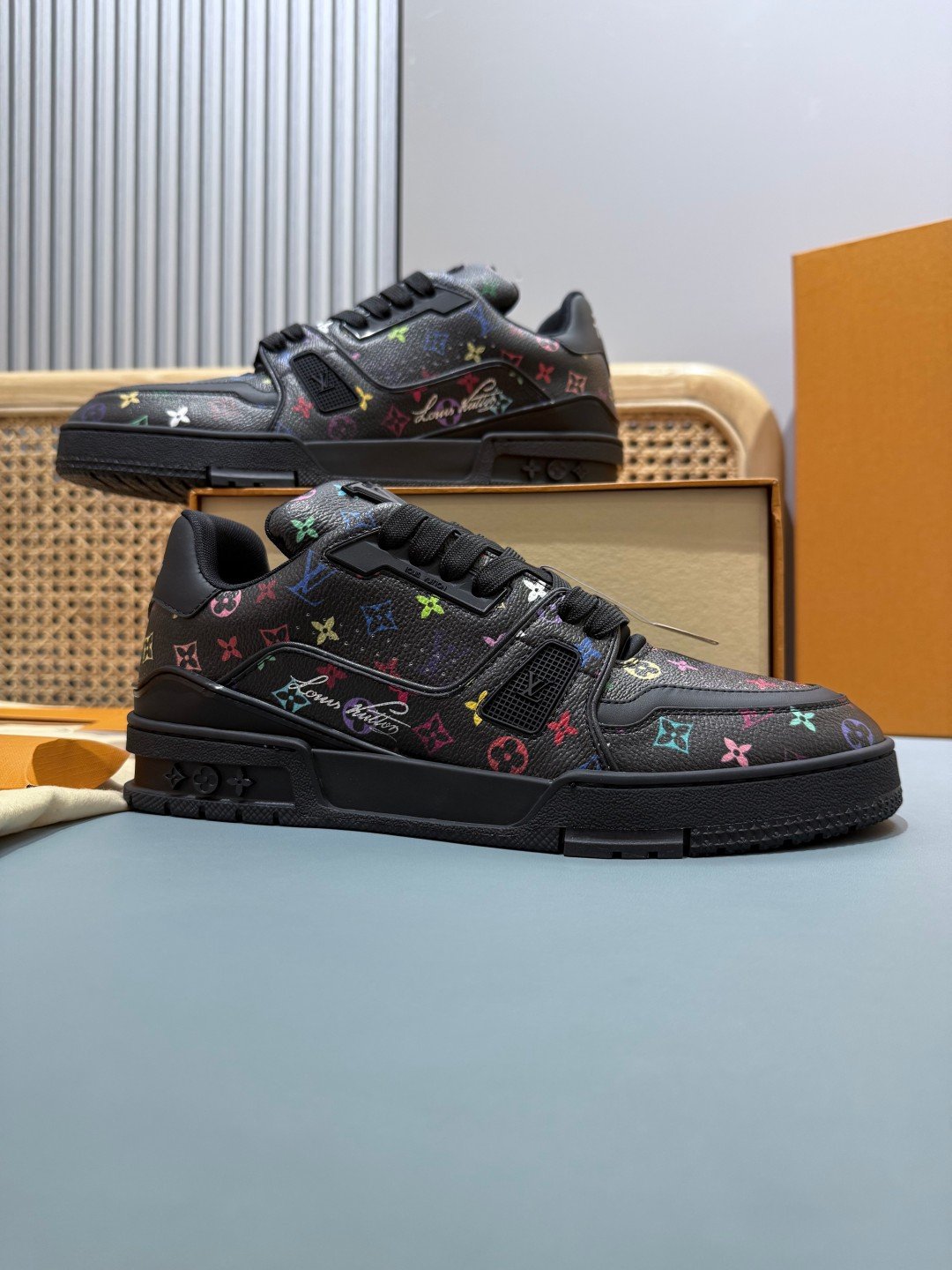 Sneakers Trainer 'Noir Multicolore' — vue 21
