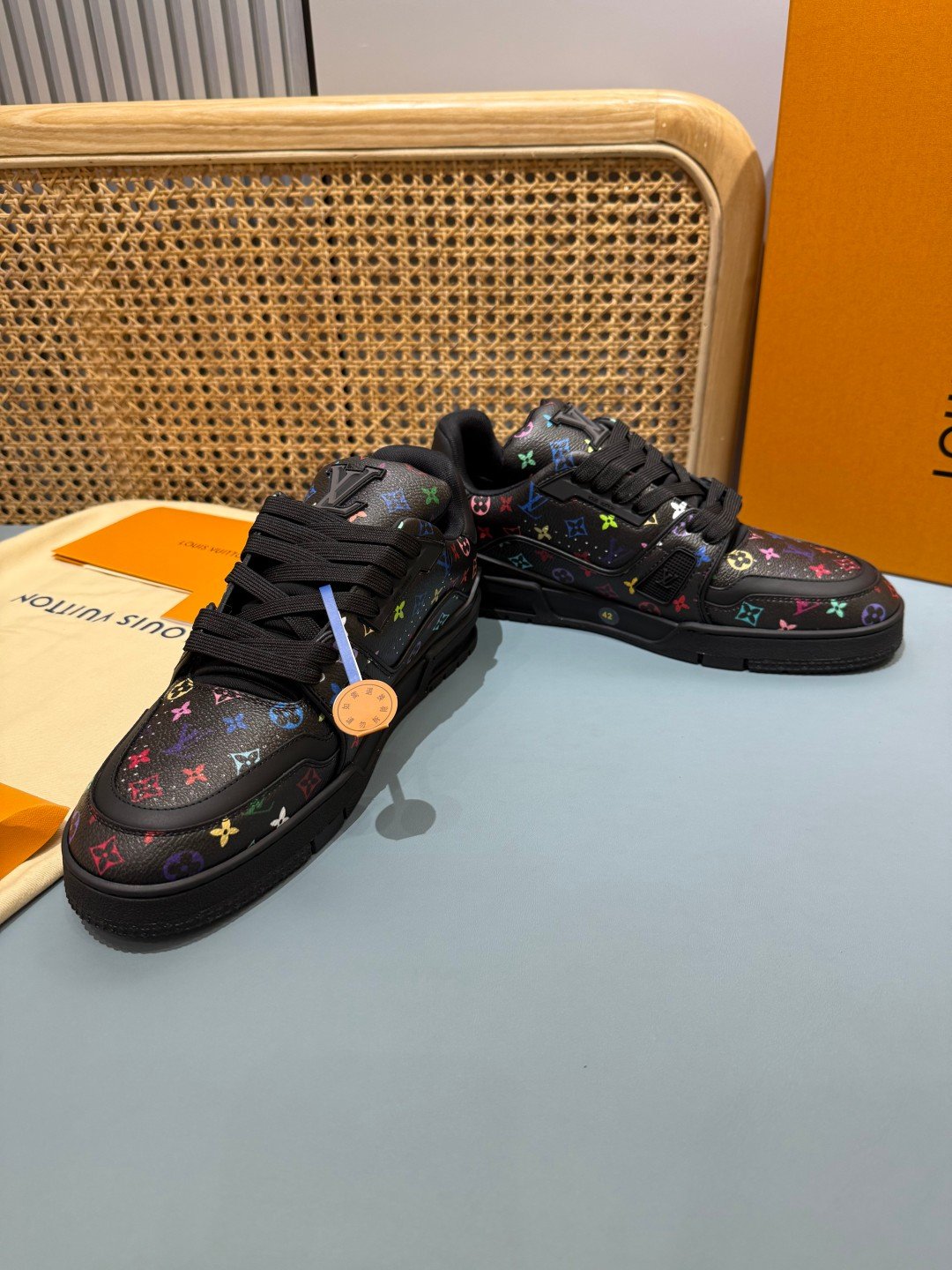 Sneakers Trainer 'Noir Multicolore' — vue 24