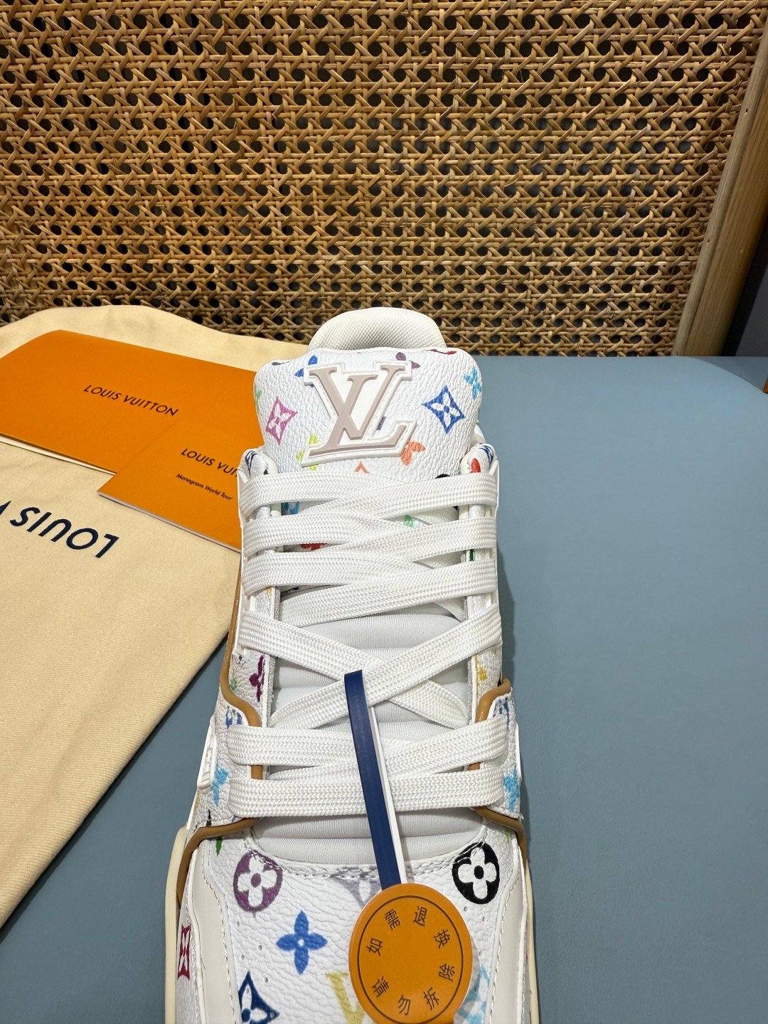 Sneakers Trainer 'Blanc Multicolore' — vue 8