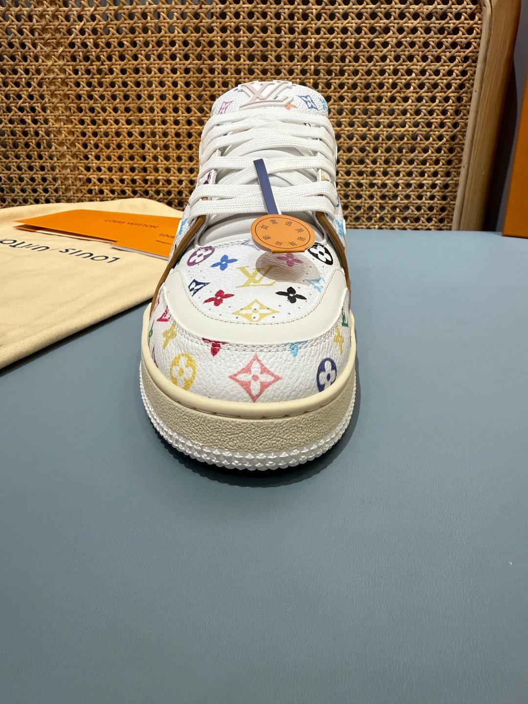 Sneakers Trainer 'Blanc Multicolore' — vue 9