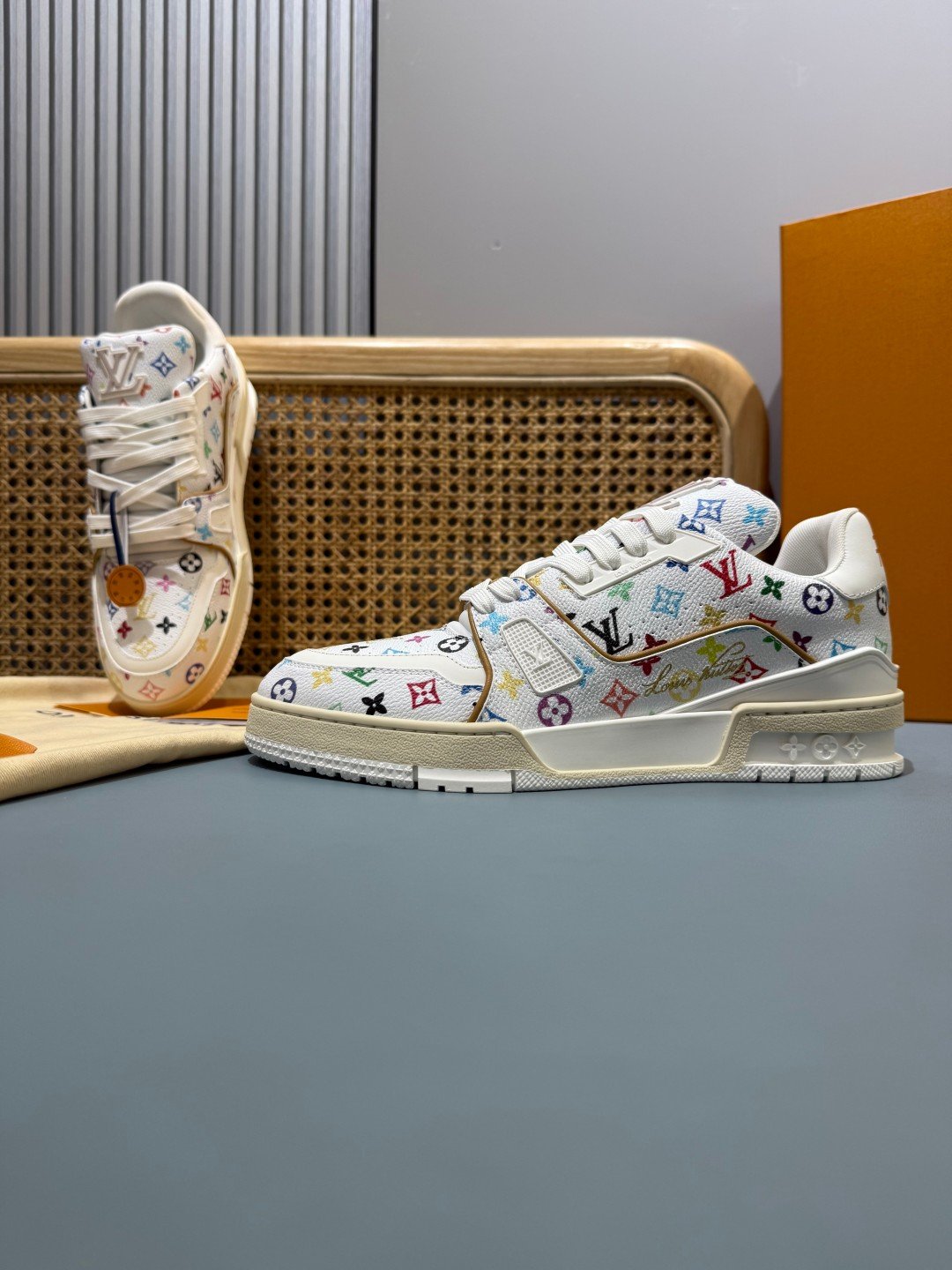Sneakers Trainer 'Blanc Multicolore' — vue 16