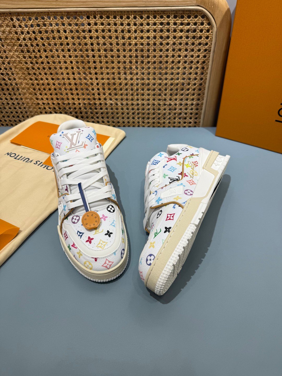 Sneakers Trainer 'Blanc Multicolore' — vue 17