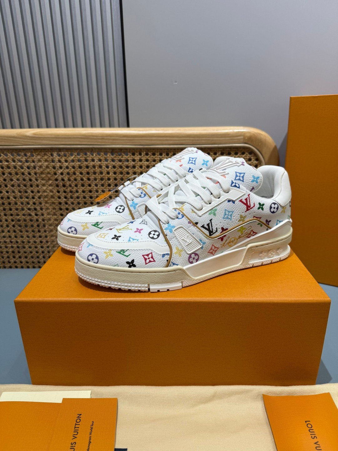 Sneakers Trainer 'Blanc Multicolore' — vue 20