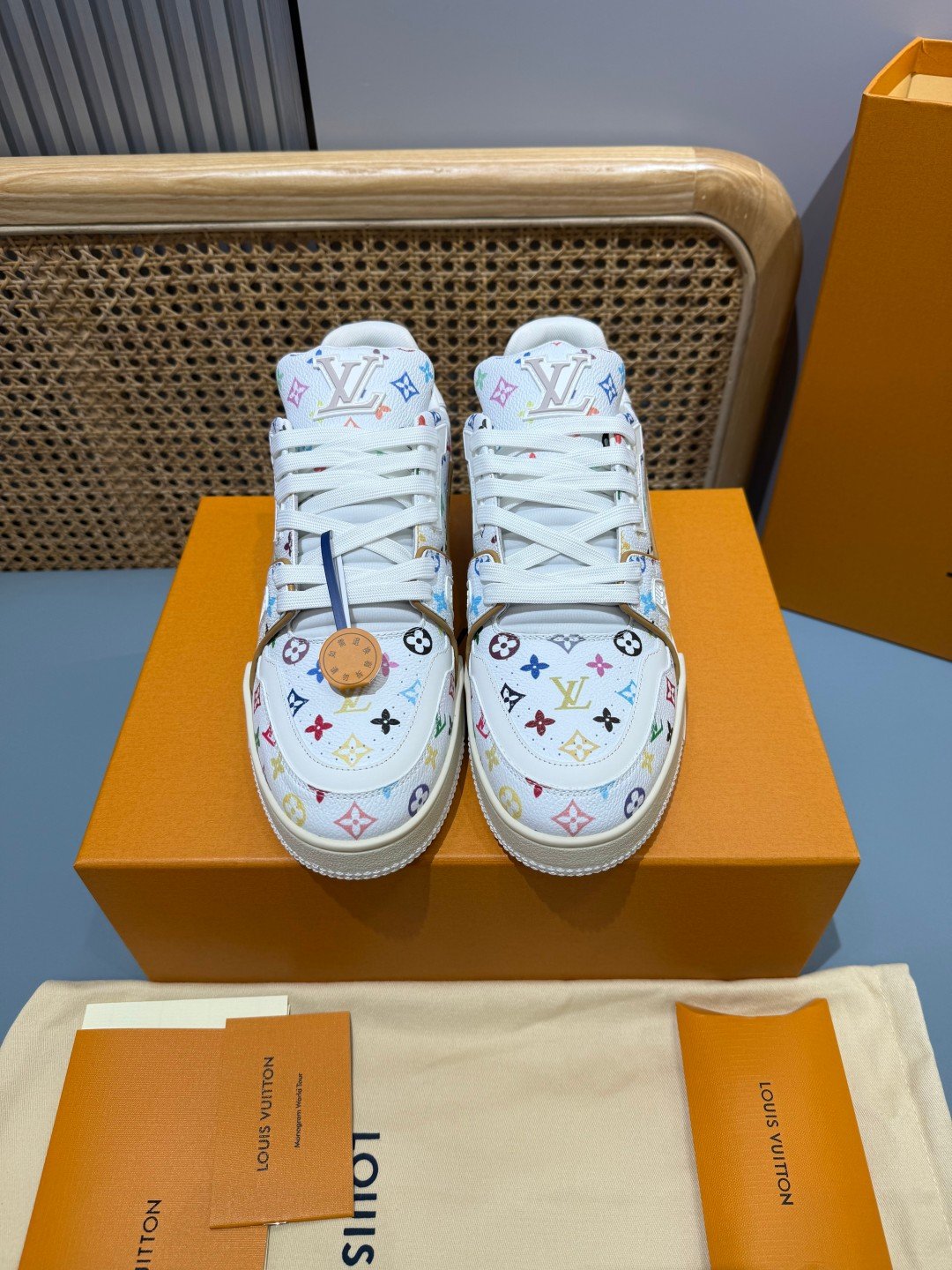 Sneakers Trainer 'Blanc Multicolore' — vue 21