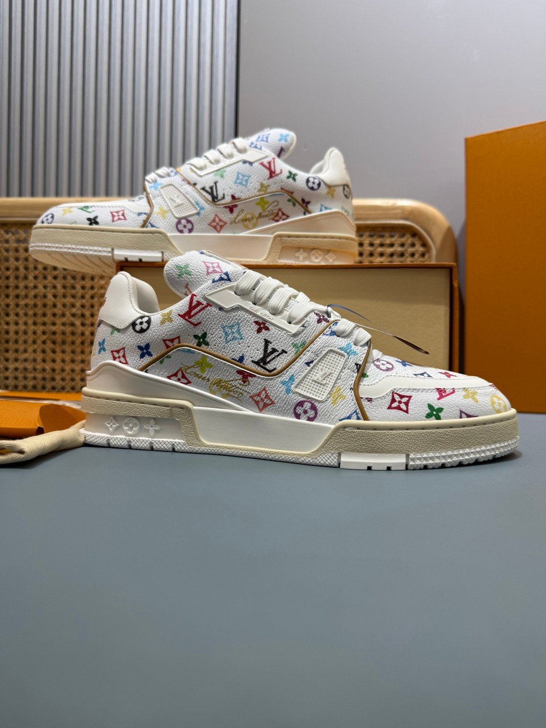 Sneakers Trainer 'Blanc Multicolore' — vue 22