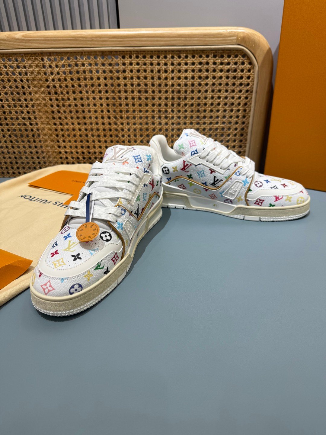 Sneakers Trainer 'Blanc Multicolore' — vue 25