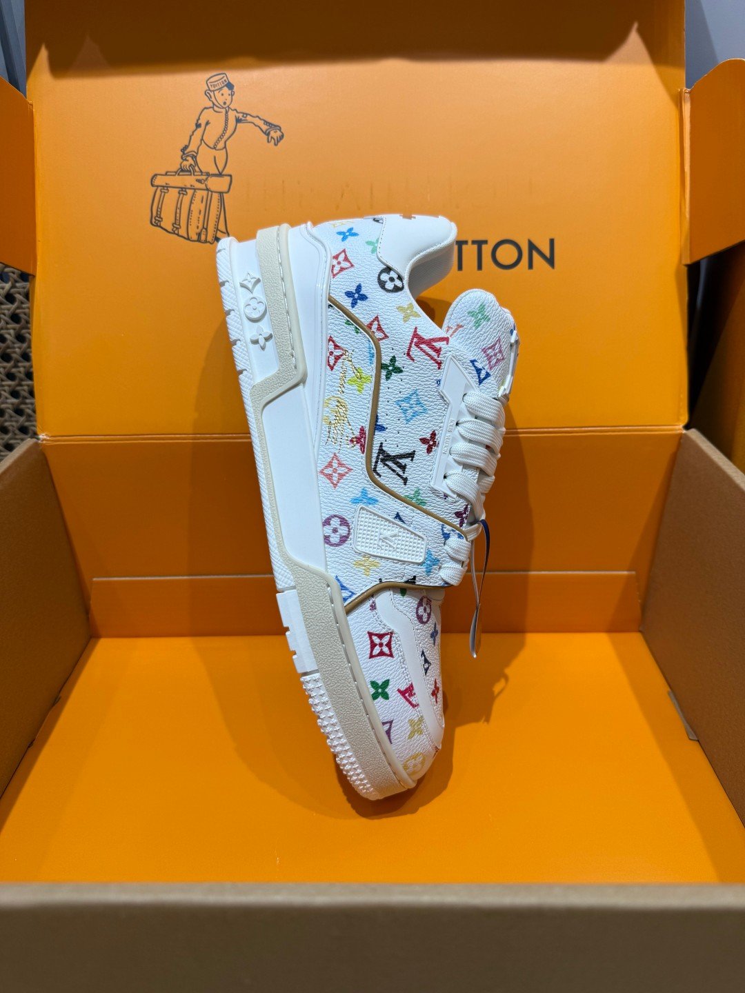 Sneakers Trainer 'Blanc Multicolore' — vue 26