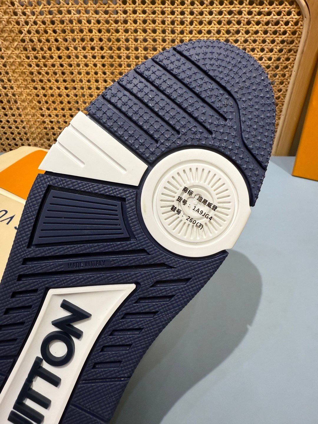 Sneakers Trainer Denim 'Bleu Marine' — vue 6