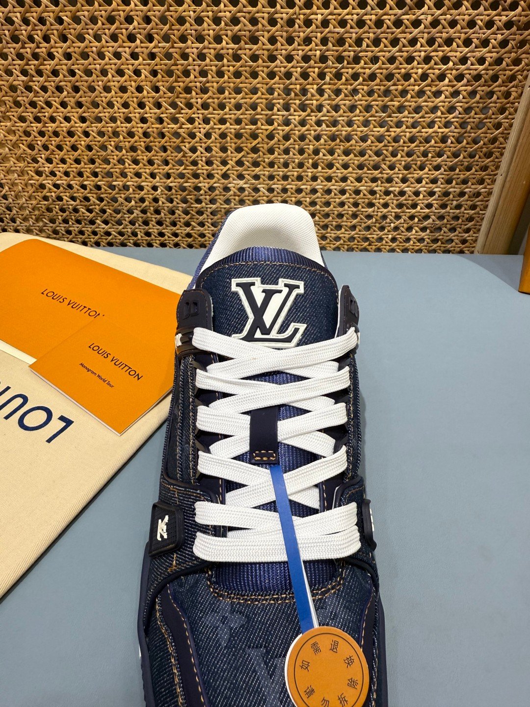 Sneakers Trainer Denim 'Bleu Marine' — vue 7
