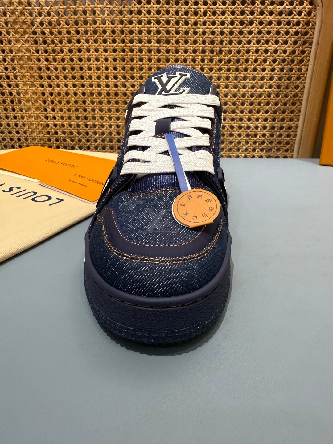 Sneakers Trainer Denim 'Bleu Marine' — vue 8