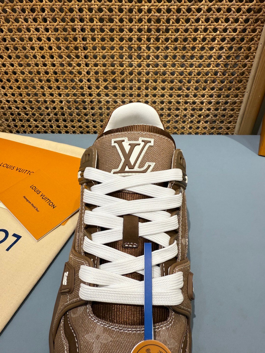 Sneakers Trainer Denim 'Marron' — vue 7