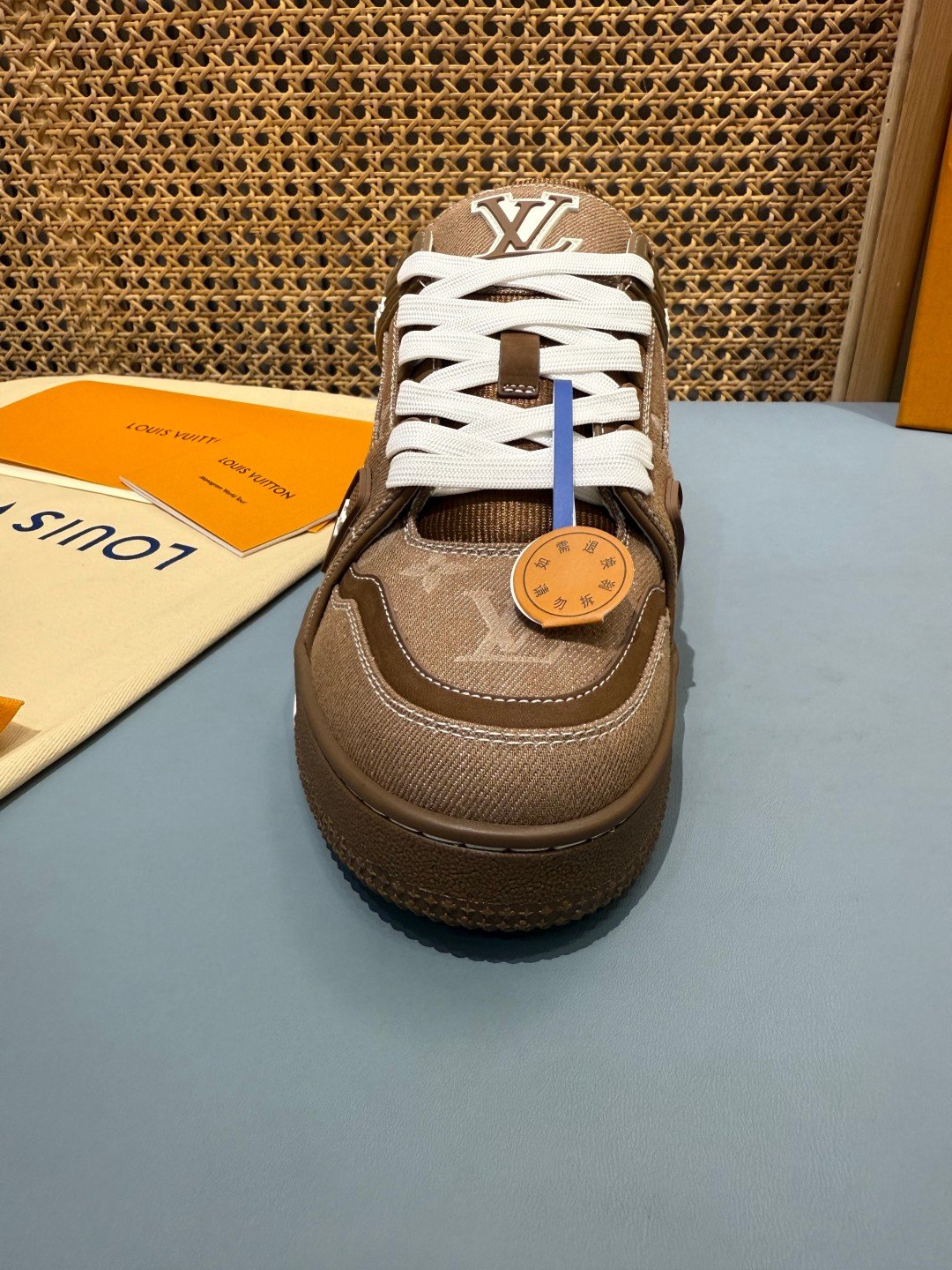 Sneakers Trainer Denim 'Marron' — vue 8