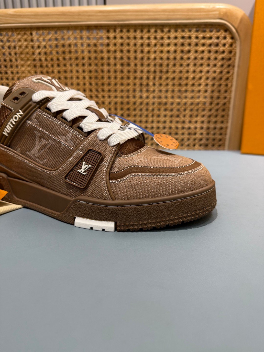 Sneakers Trainer Denim 'Marron' — vue 12