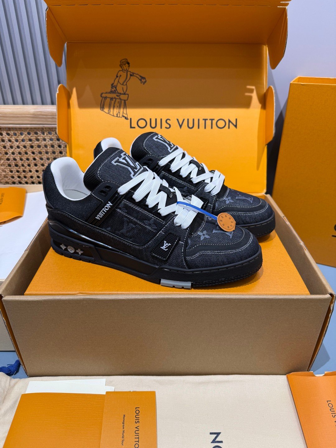 Sneakers Trainer Denim 'Noir Bleu Nuit'