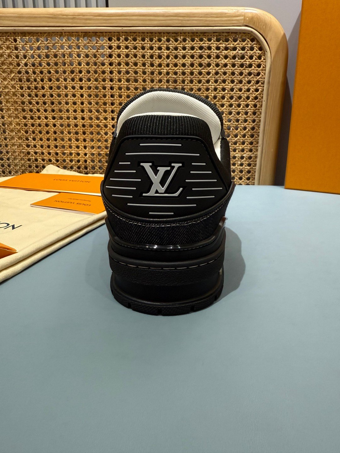 Sneakers Trainer Denim 'Noir Bleu Nuit' — vue 9