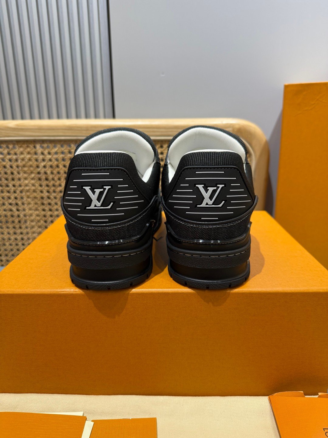 Sneakers Trainer Denim 'Noir Bleu Nuit' — vue 17