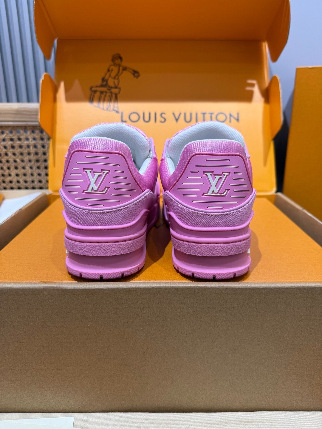Sneakers Trainer Denim 'Rose Fuchsia' — vue 3