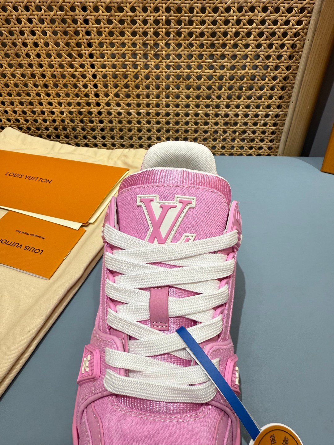 Sneakers Trainer Denim 'Rose Fuchsia' — vue 7