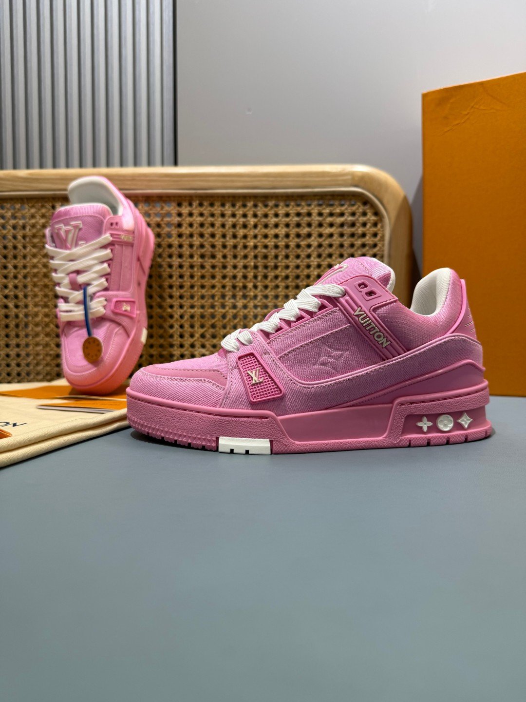 Sneakers Trainer Denim 'Rose Fuchsia' — vue 15
