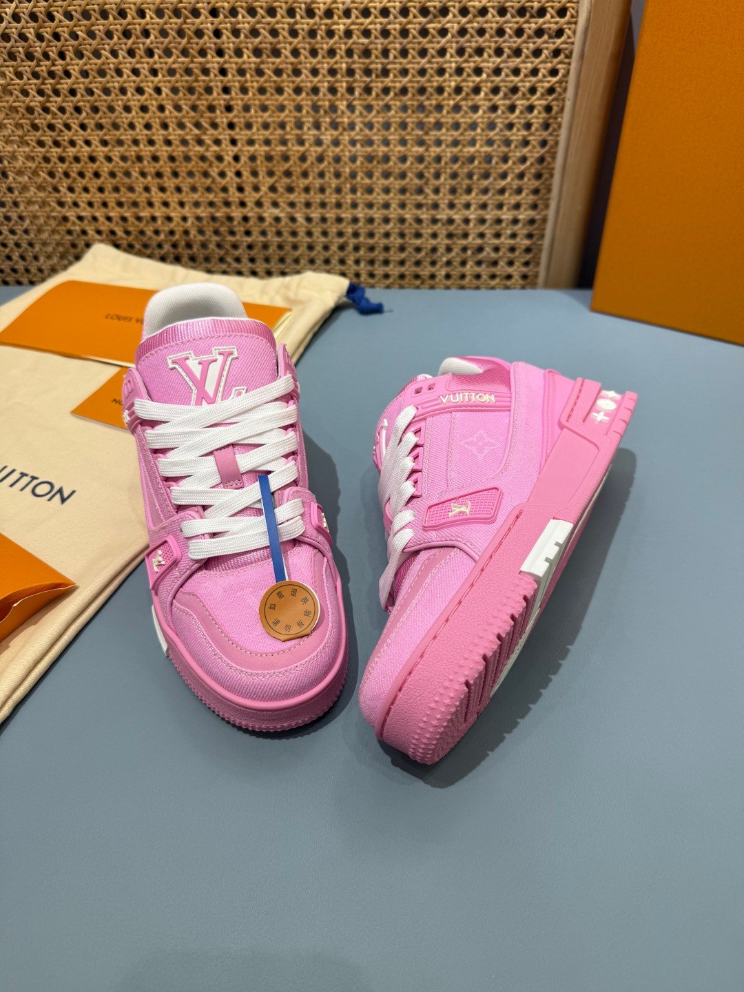 Sneakers Trainer Denim 'Rose Fuchsia' — vue 16
