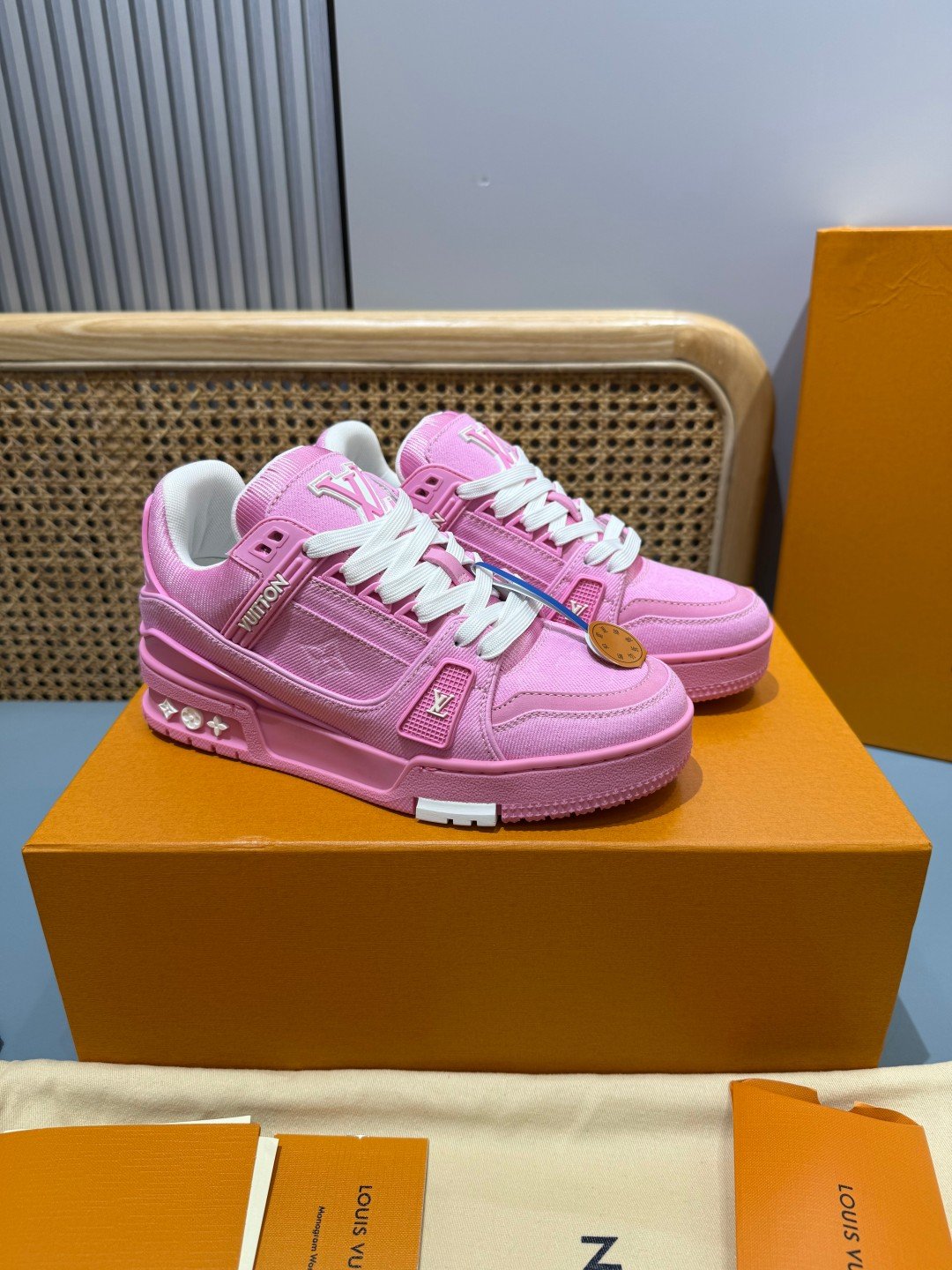 Sneakers Trainer Denim 'Rose Fuchsia' — vue 18