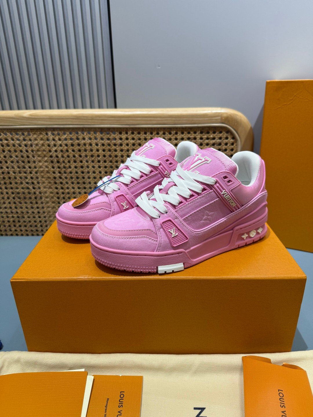 Sneakers Trainer Denim 'Rose Fuchsia' — vue 19