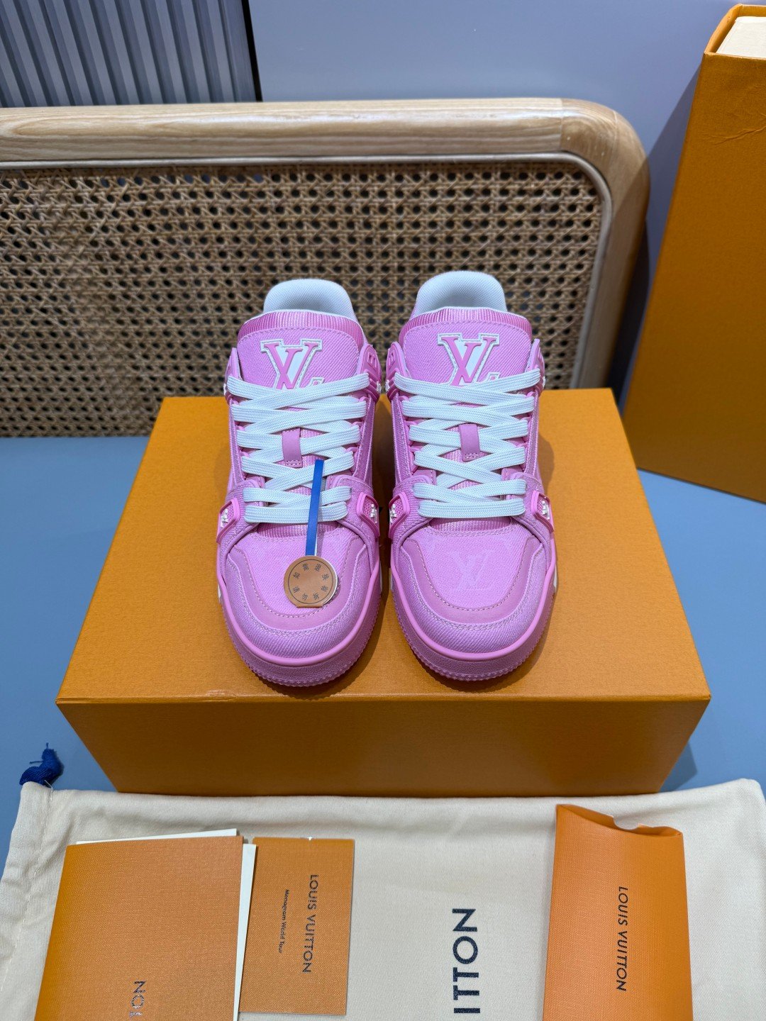 Sneakers Trainer Denim 'Rose Fuchsia' — vue 20