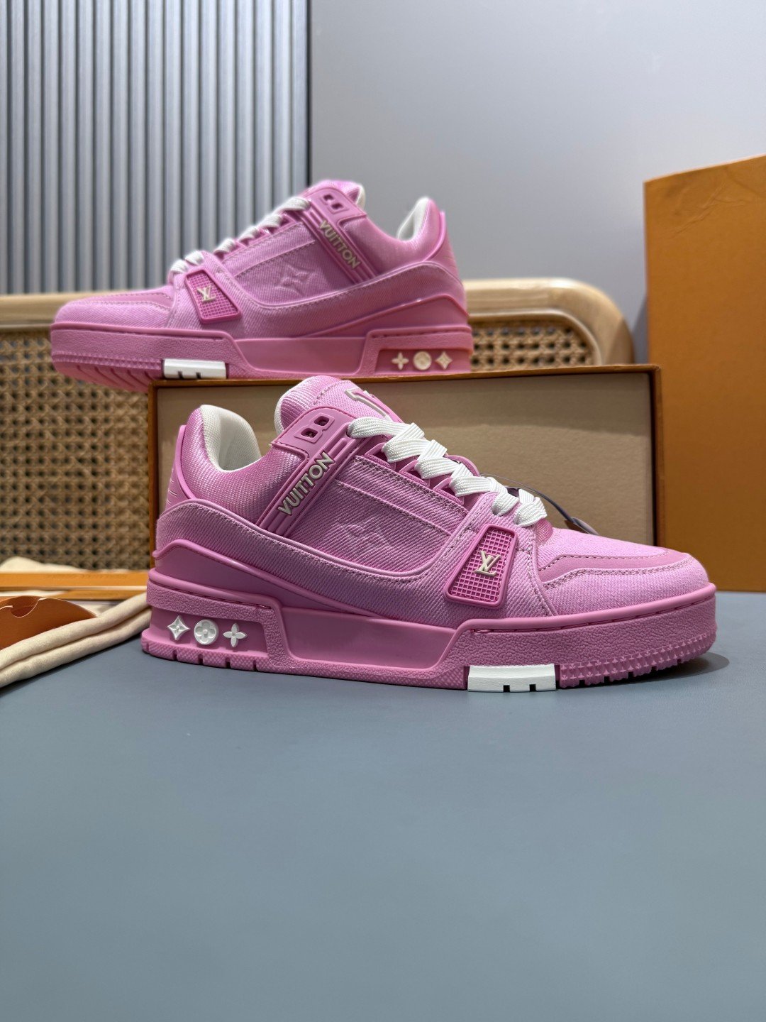 Sneakers Trainer Denim 'Rose Fuchsia' — vue 21