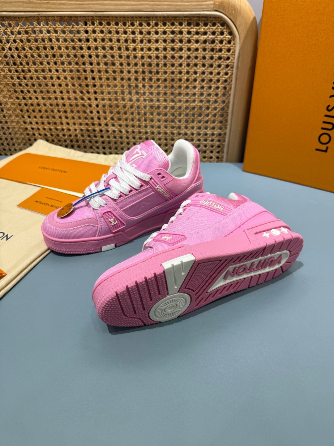 Sneakers Trainer Denim 'Rose Fuchsia' — vue 23