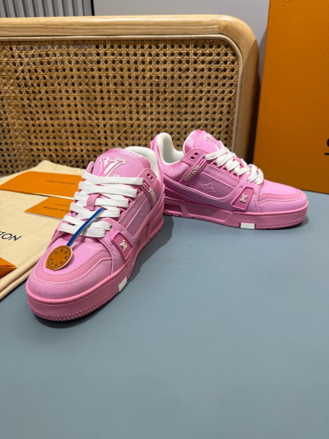 Sneakers Trainer Denim 'Rose Fuchsia' — vue 24