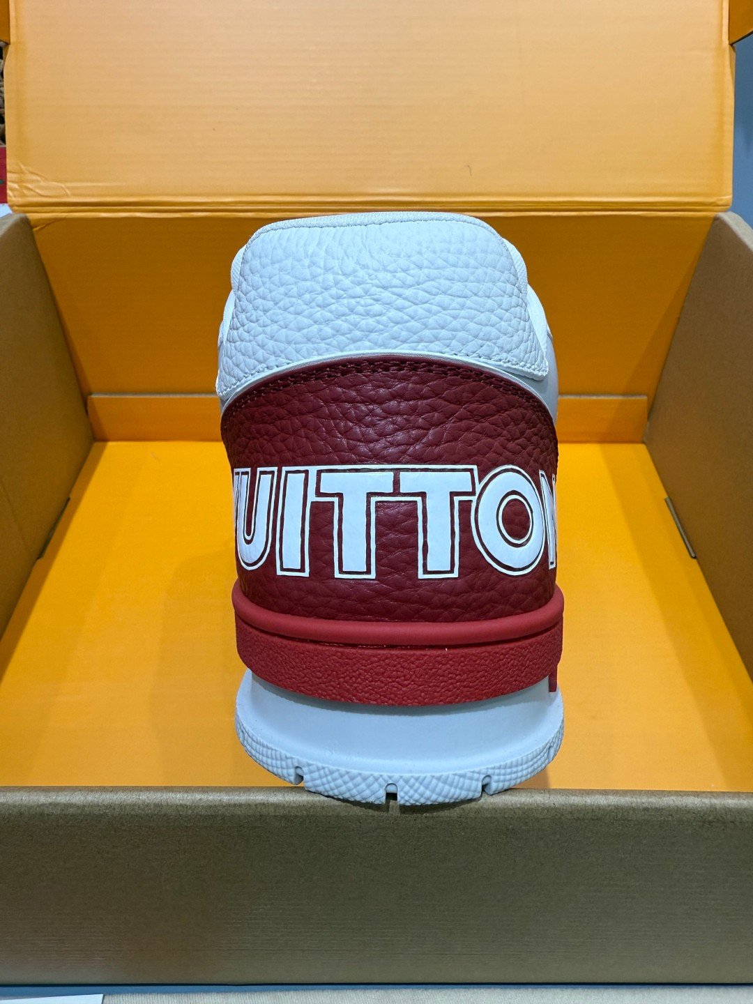Sneakers Trainer Velcro 'Blanc Rouge' — vue 11