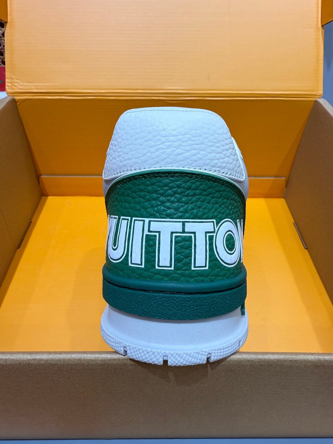 Sneakers Trainer Velcro 'Blanc Vert' — vue 10