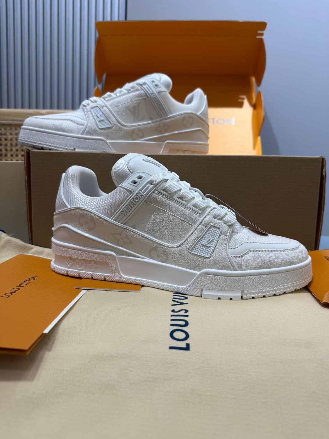 Sneakers Trainer 'Blanc Intégral' — vue 2