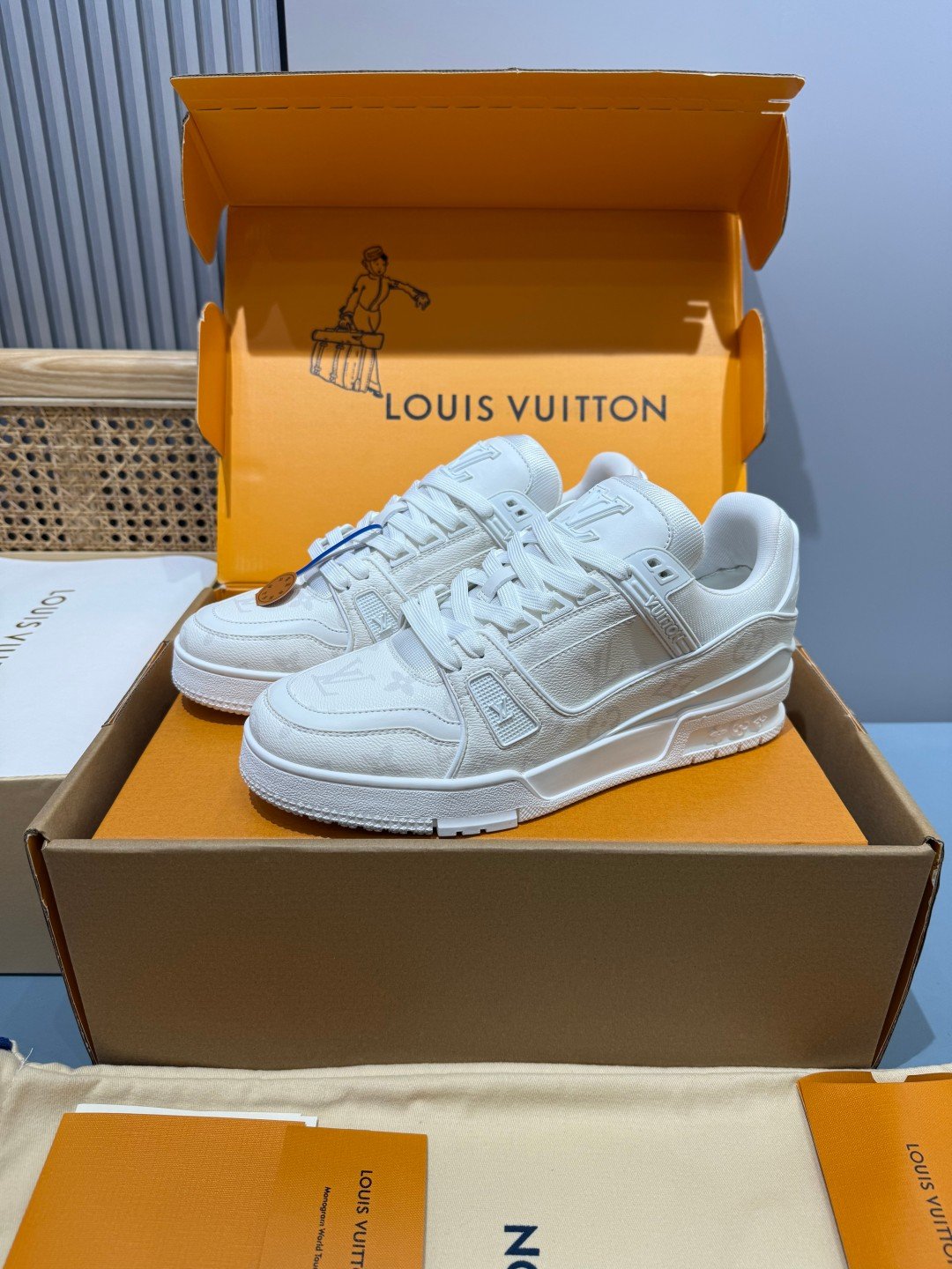 Sneakers Trainer 'Blanc Intégral' — vue 4