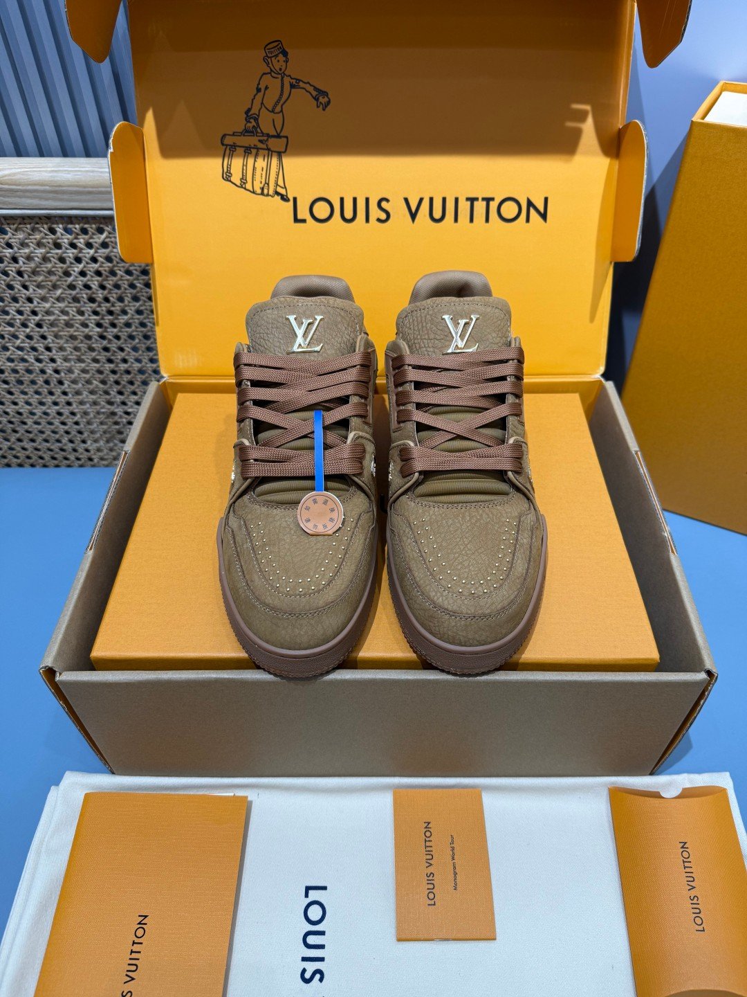 Sneakers Trainer 'Camel Daim' — vue 5