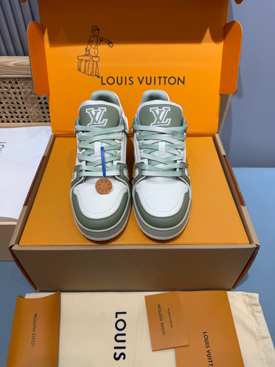 Sneakers Trainer 'Vert Sauge' — vue 5