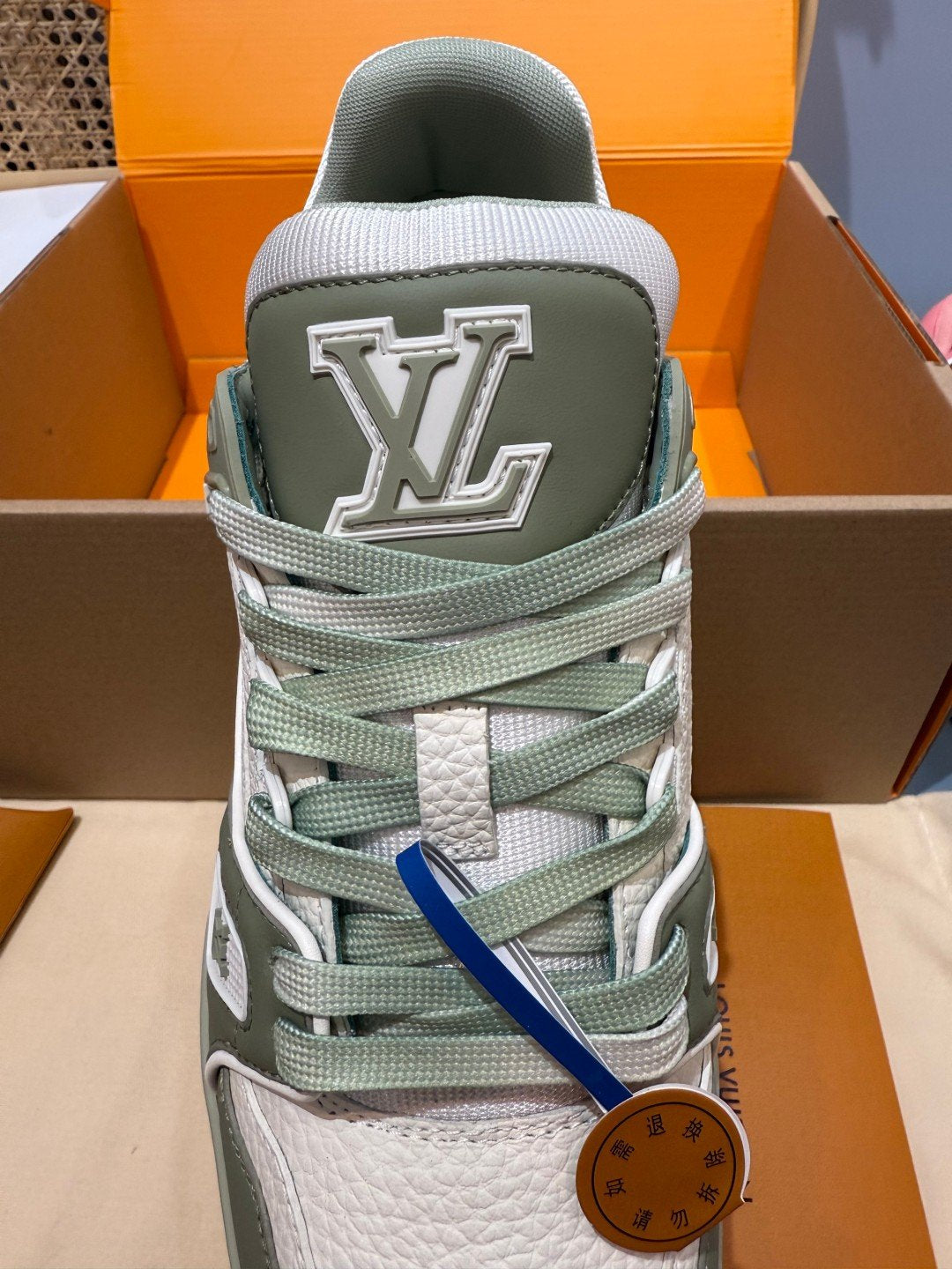 Sneakers Trainer 'Vert Sauge' — vue 7
