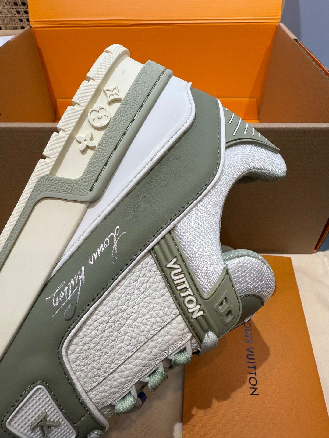 Sneakers Trainer 'Vert Sauge' — vue 11