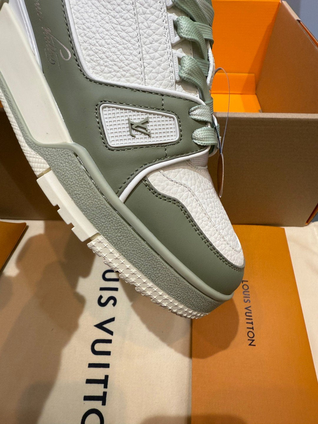 Sneakers Trainer 'Vert Sauge' — vue 13