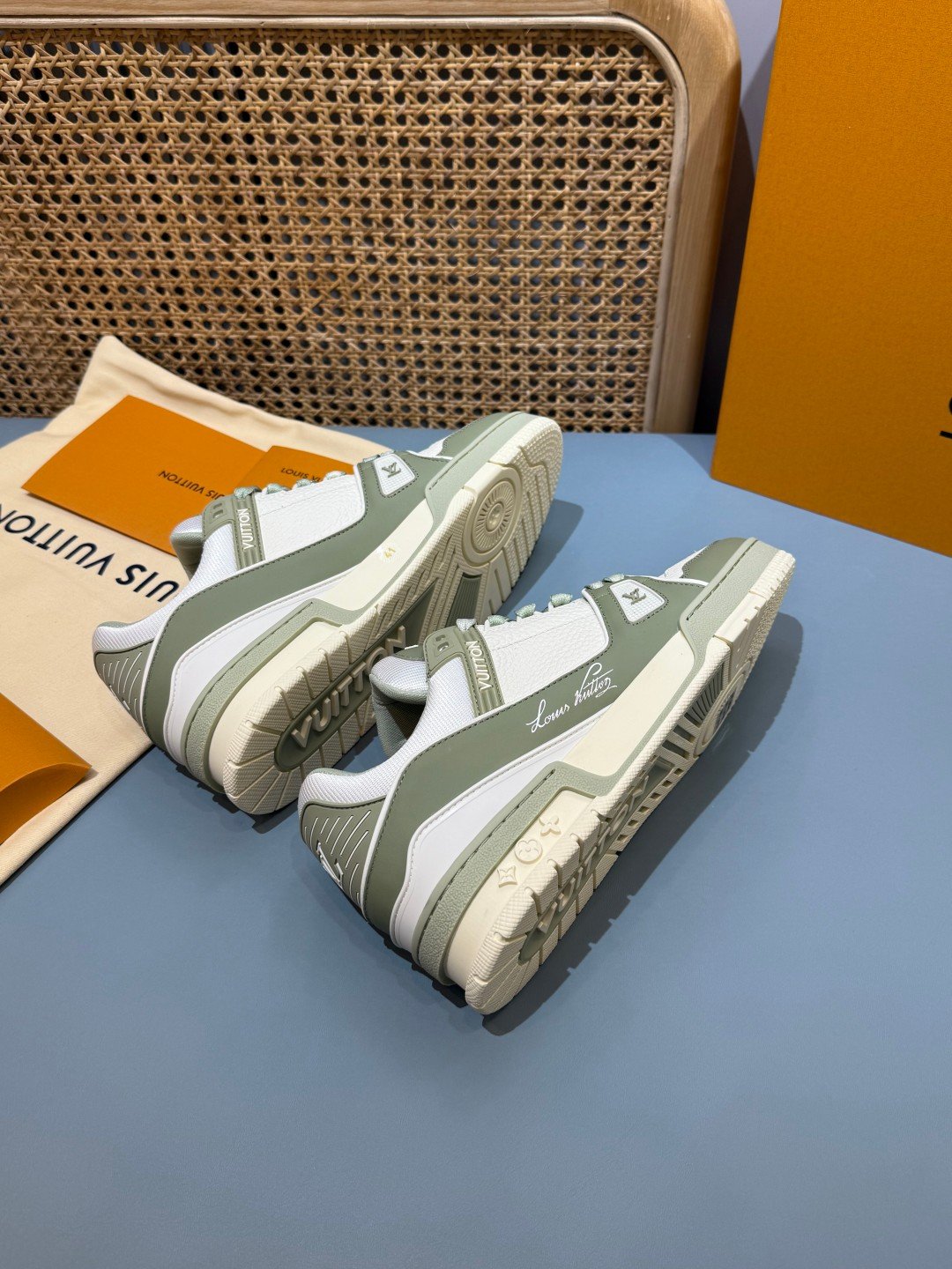 Sneakers Trainer 'Vert Sauge' — vue 14