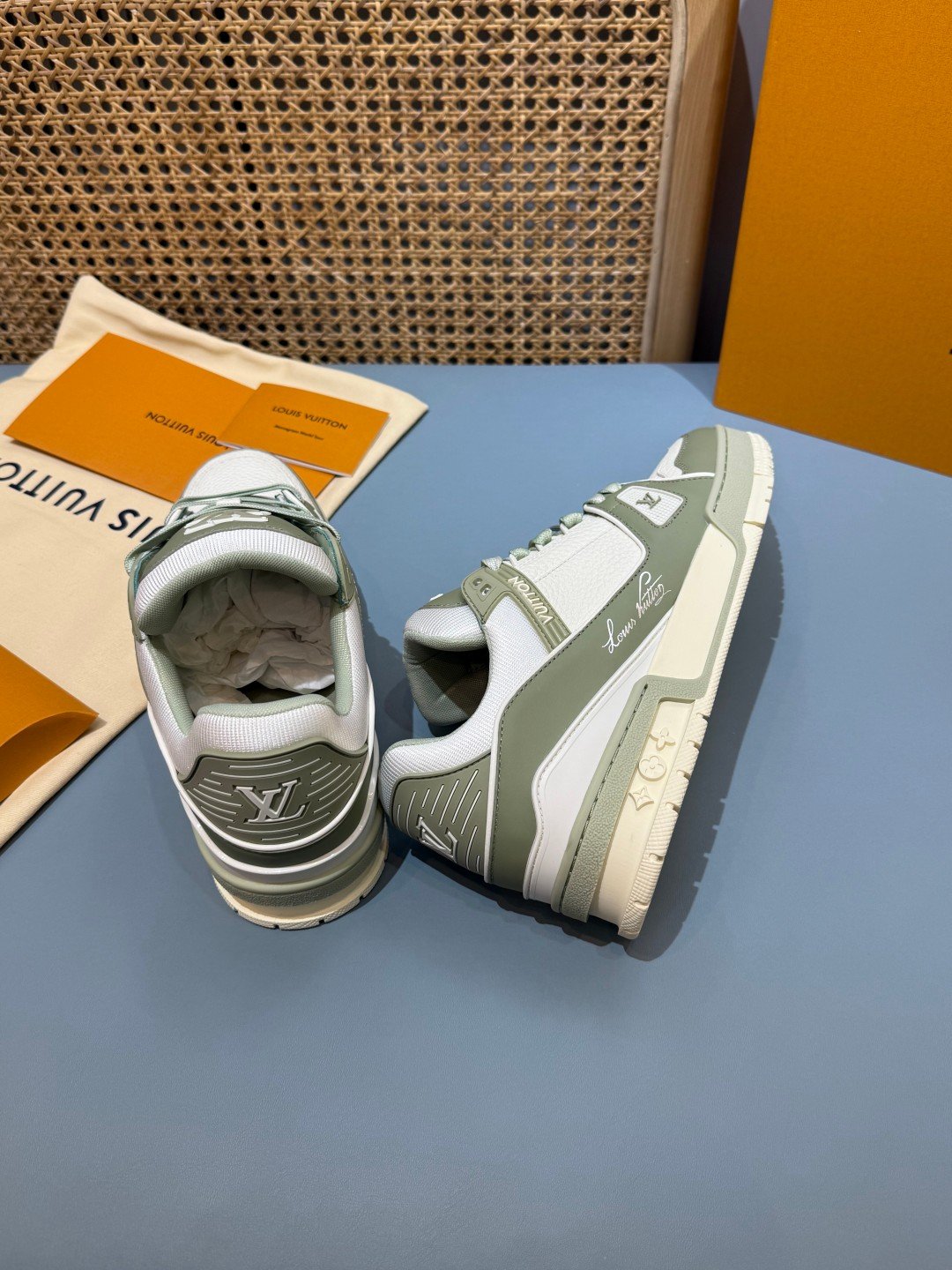 Sneakers Trainer 'Vert Sauge' — vue 15