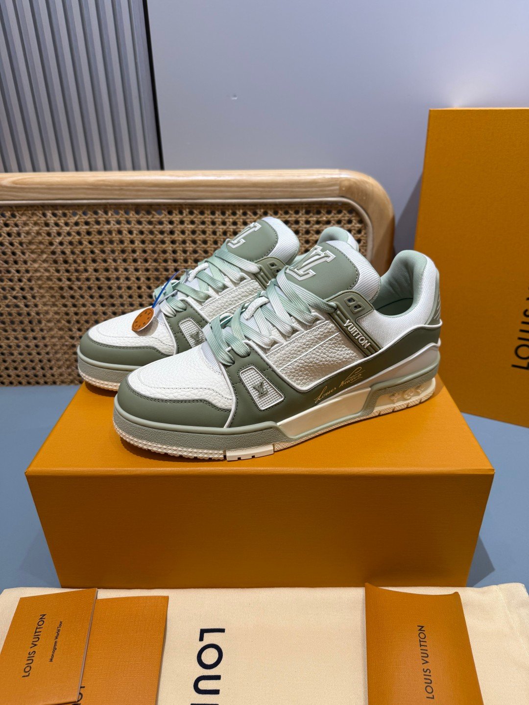 Sneakers Trainer 'Vert Sauge' — vue 20