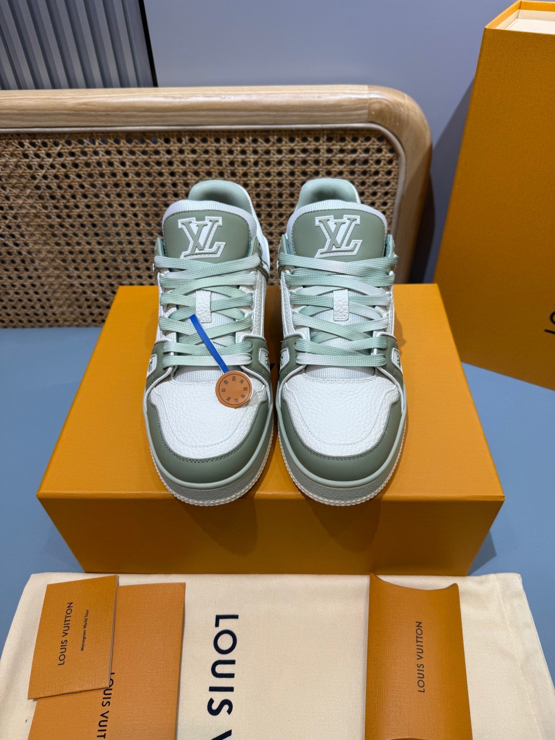 Sneakers Trainer 'Vert Sauge' — vue 21