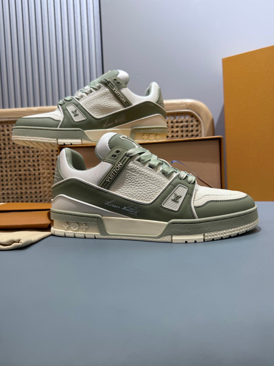 Sneakers Trainer 'Vert Sauge' — vue 22