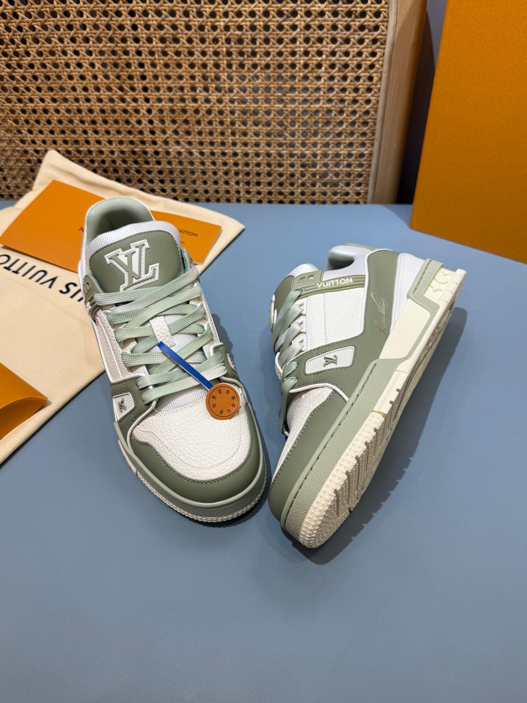 Sneakers Trainer 'Vert Sauge' — vue 23