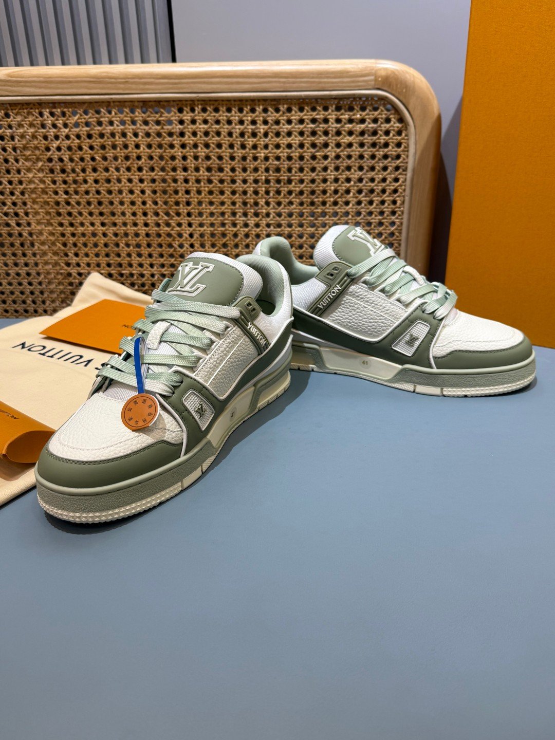 Sneakers Trainer 'Vert Sauge' — vue 25
