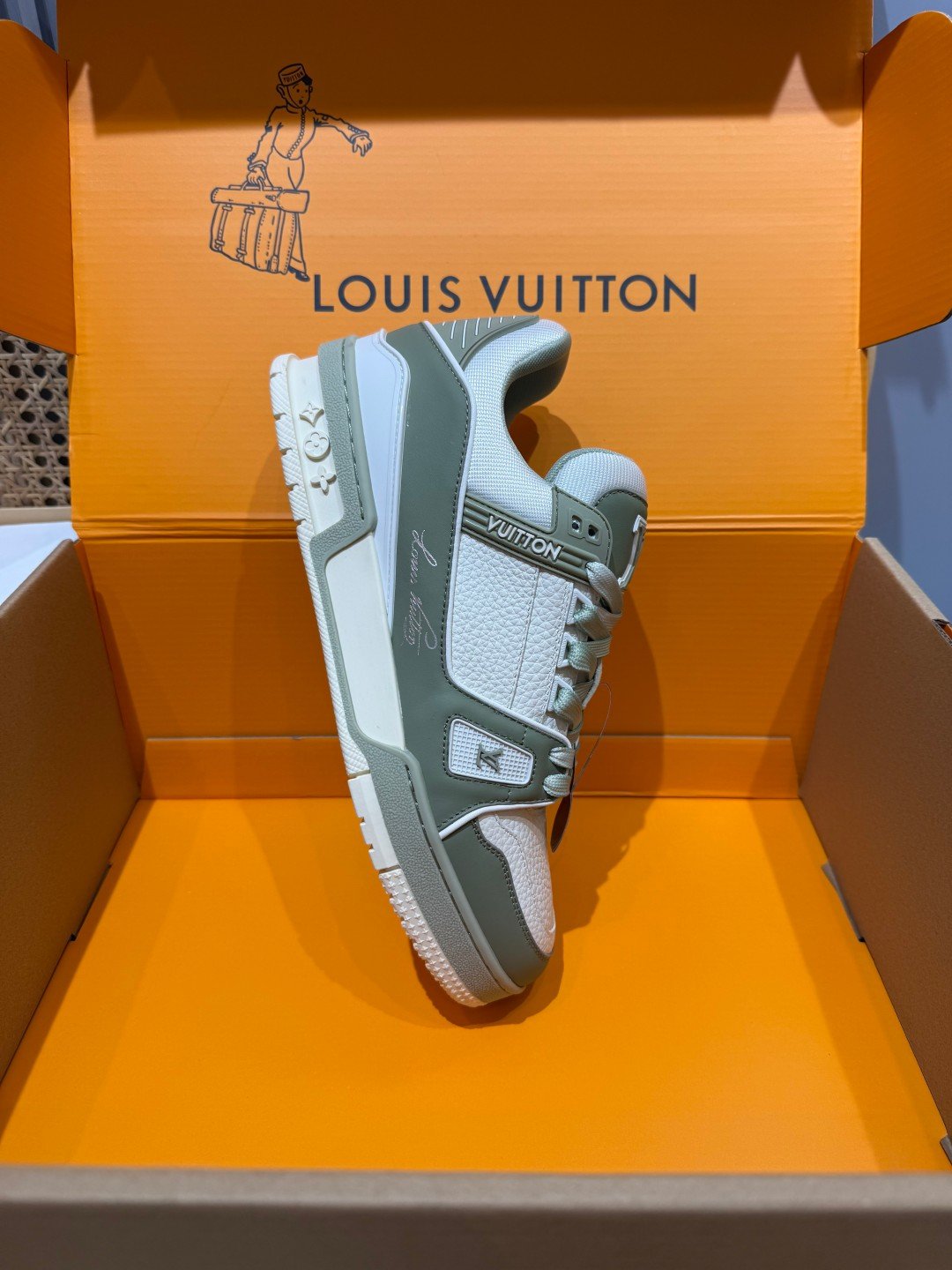 Sneakers Trainer 'Vert Sauge' — vue 26