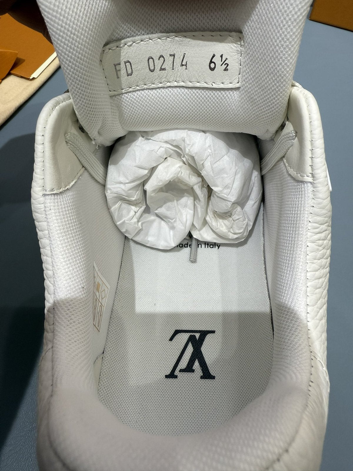 Sneakers Trainer Rivets 'Blanc Beige' — vue 6